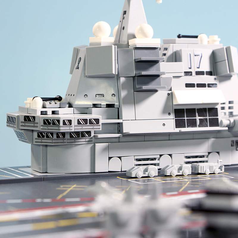 森宝航空母舰模型兼容乐高山东舰成人高难度拼装积木玩具