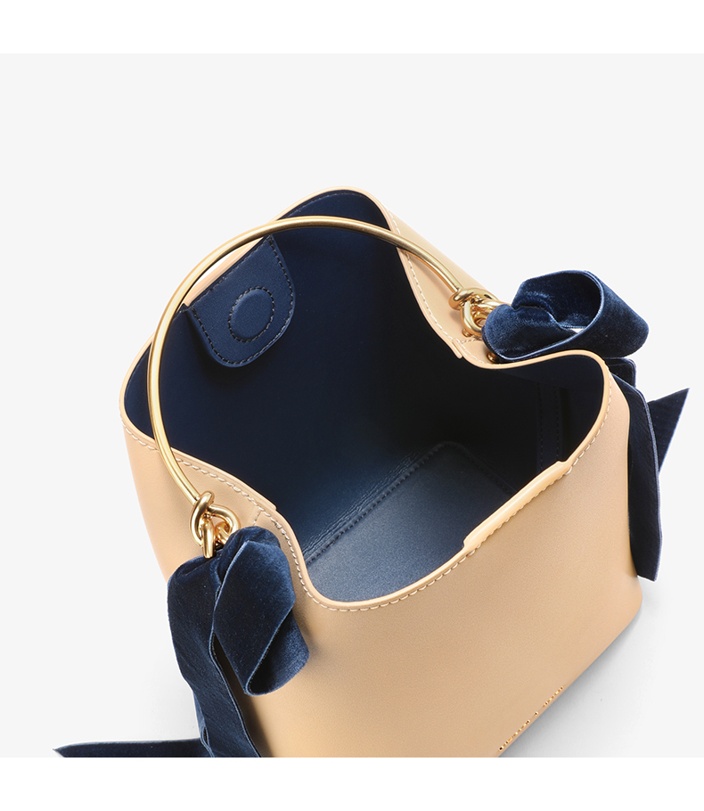 charleskeith水桶包小ck蝴蝶结饰金属提把大容量手提包ck210270156