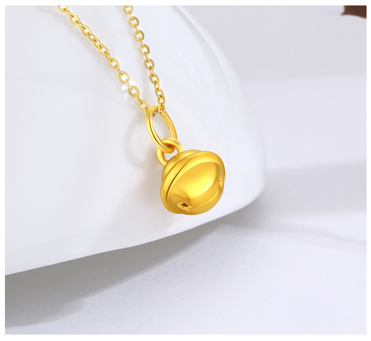 zsk黄金吊坠/项链 kslsx1498-bt zsk珠宝小铃铛黄金吊坠女足金999新款