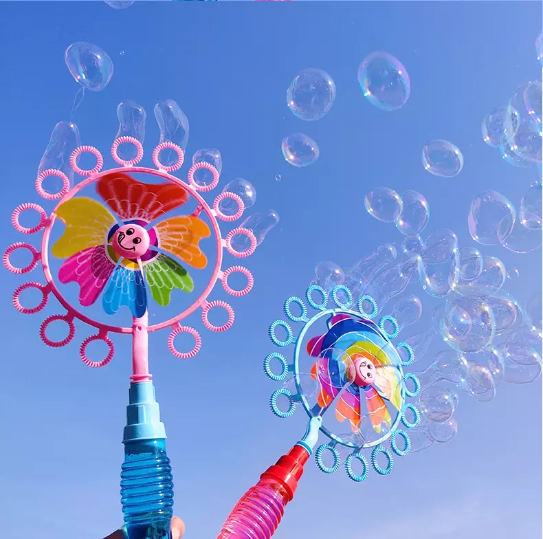 家博士泡泡机 儿童户外大风车吹泡泡棒玩具小男女孩抖音网红同款机