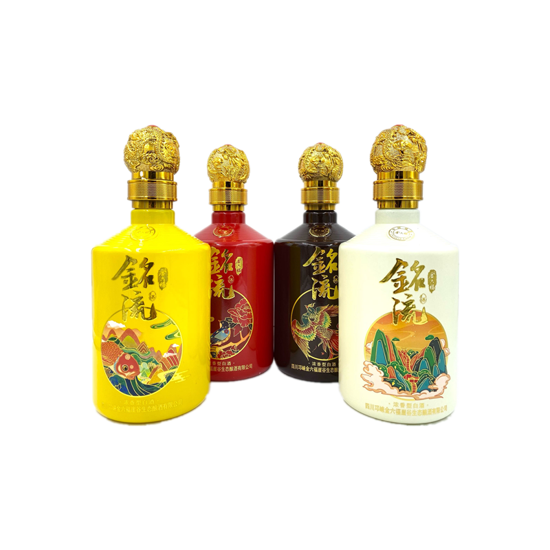 50度金六福铭流500ml瓶4