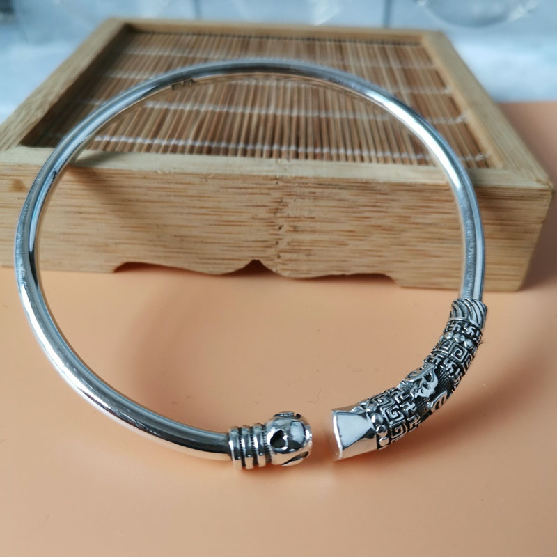 新款999纯银大人银脚镯女足银脚链男实心光面脚环银饰品情侣款 jimi