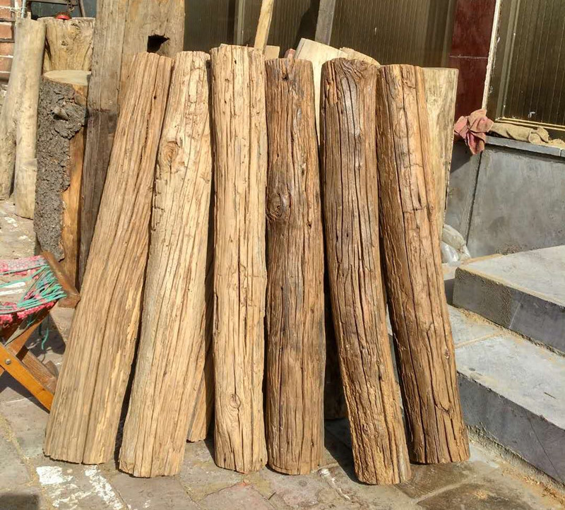 老榆木老木头风化木实木原木墩子老房梁木墩木材矮凳装饰道具摆件