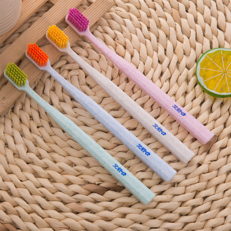 艾舒口(ai shu kou)成人日式中毛牙刷 软毛牙刷仿大理石手柄口腔护理