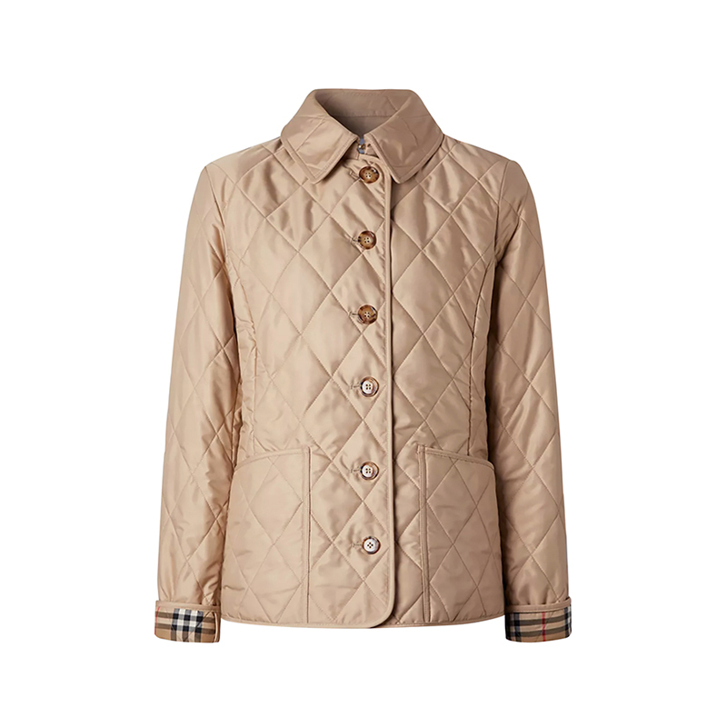 博柏利(burberry)女士棉衣 burberry 博柏利 女款聚酯纤维修身版菱形