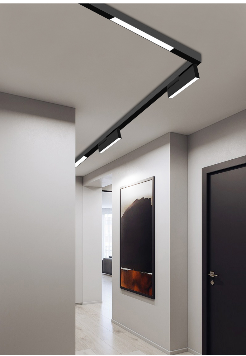 纳丽雅(naliya)射灯lj-gd01 磁吸轨道灯纳丽雅明装吊顶导轨嵌入式酒店