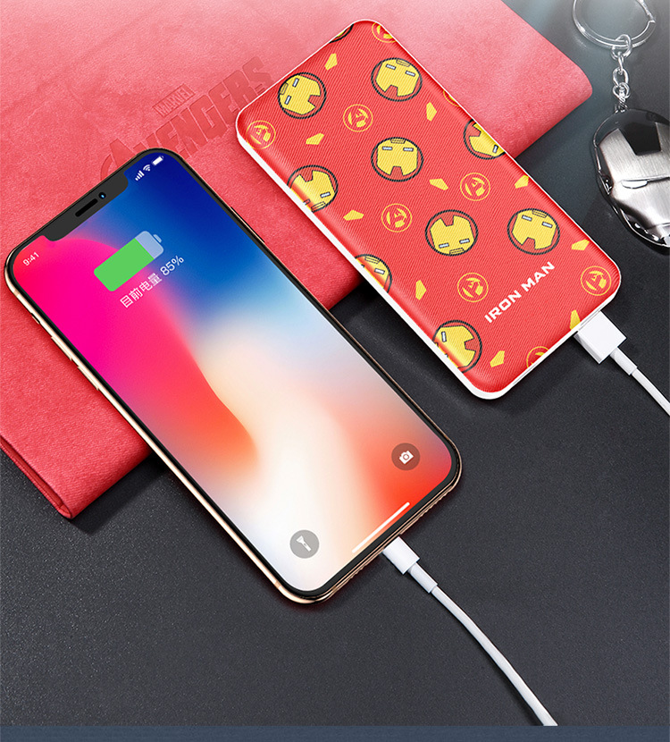 正版marvel漫威充电宝10000毫安聚合物大容量通用移动电源