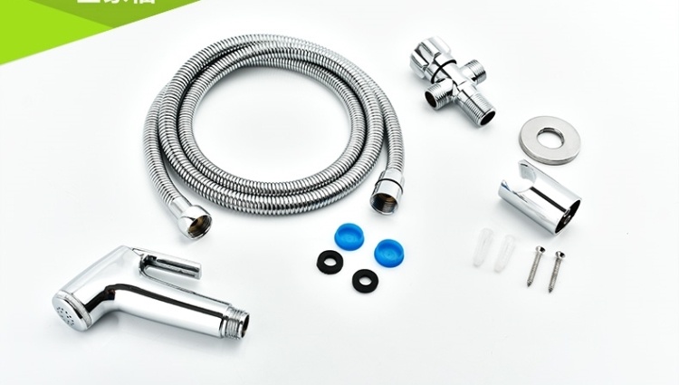 全铜妇女私处高压屁股马桶三通免按压洗手间净身器喷产妇妇洗器