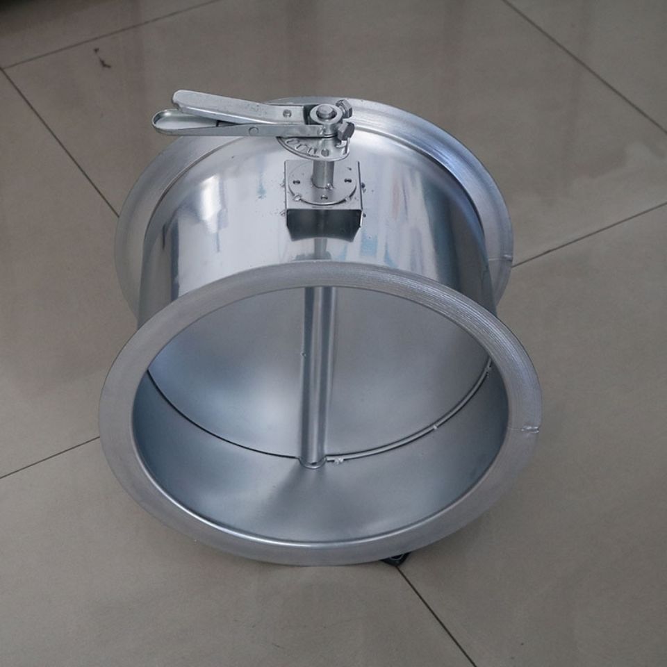 不锈钢镀锌风量调节阀排烟管道止回阀手动电动圆形排烟70度防火阀镀锌