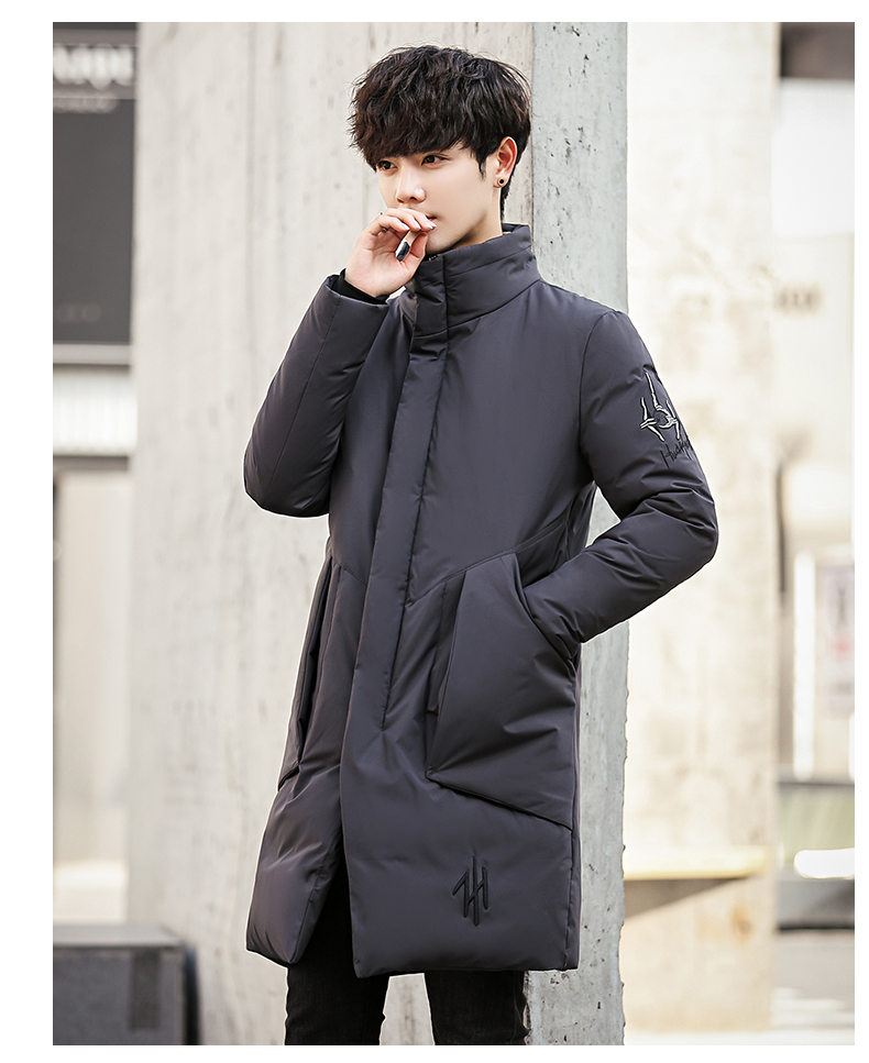 李维犀牛(leevirhino)男士羽绒服 leevirhino冬季男士羽绒服高领中长