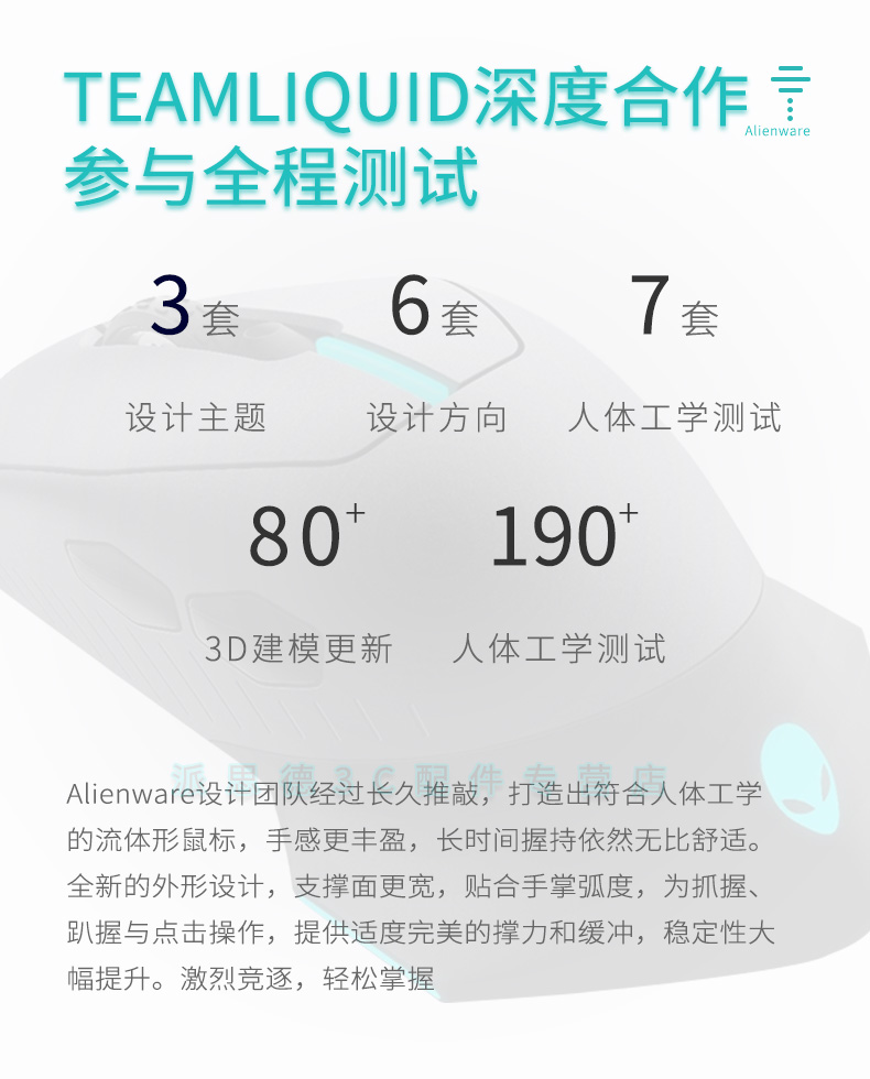 戴尔dell可充电有线无线双模游戏鼠标外星人aw610m宏编程rgb发光竞