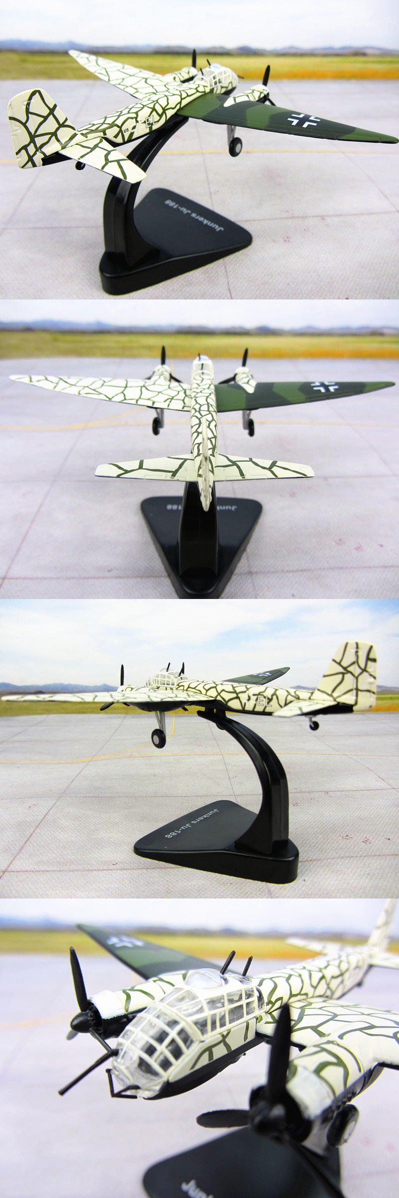 二战德国容克-188轰炸机 ju -188 战斗机飞机模型atlas 1:144
