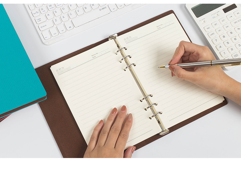 a4活页本商务办公记事本工作记录本加厚a5笔记本子可拆商务b5活页本