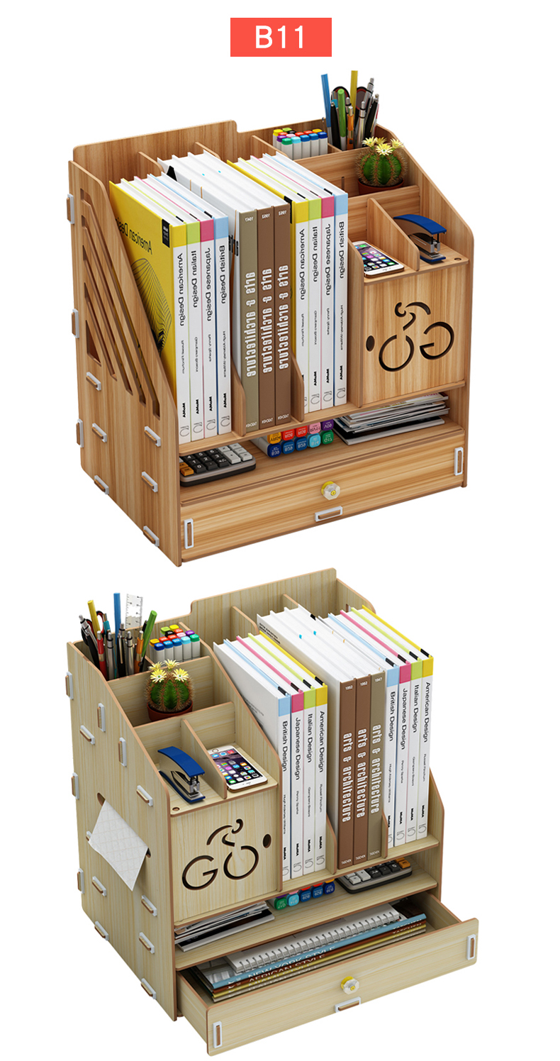 桌面架办公桌收纳文件夹收纳盒文具整理笔筒桌置物架桌上用品