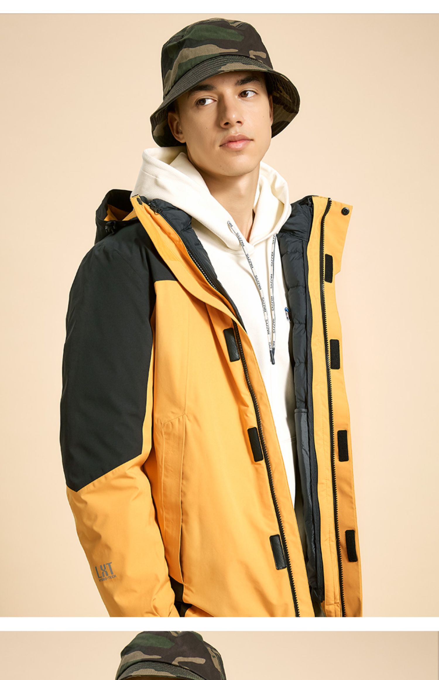 乐飞叶lafuma运动户外防水防风冲锋衣男三合一羽绒内胆牌lmja9cz62