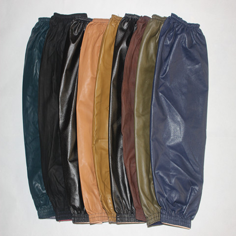 3双5双防水防油皮袖套家务厨房袖套男女工作袖套洗车机修袖套