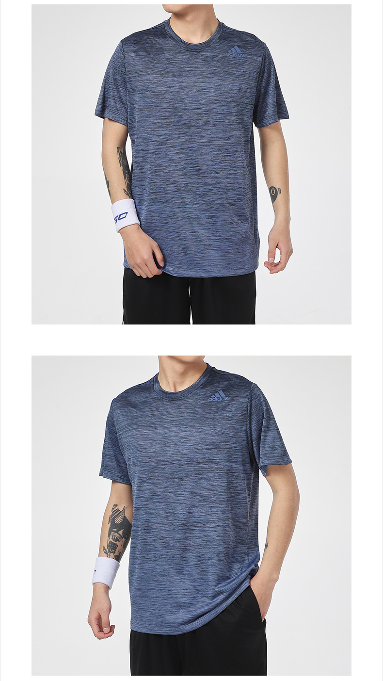 阿迪达斯(adidas)运动POLO衫Adidas/阿迪达斯正品2021新款男子GRADIENT TEE运动短袖T恤GM0636 【价格图片品牌报价】-苏宁易购奕晨运动专营店
