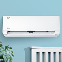 美的(Midea)空调挂机酷省电1.5匹p变频冷暖新一级智能壁挂式客厅卧室大风口节能省电KFR-35GW/N8KS1-1