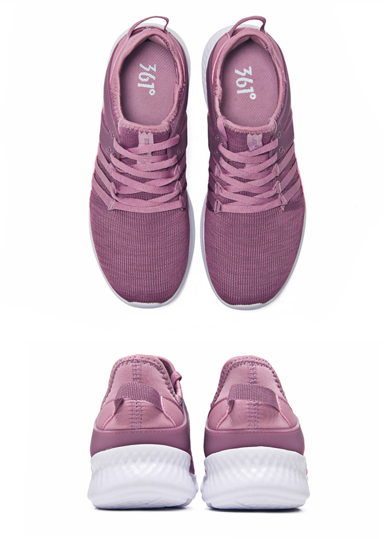 361°运动鞋女气网面跑鞋361°女鞋针织轻便跑步鞋女