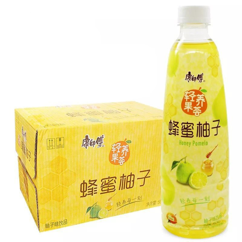康师傅蜂蜜柚子茶500mlx15瓶装康师傅果味饮料