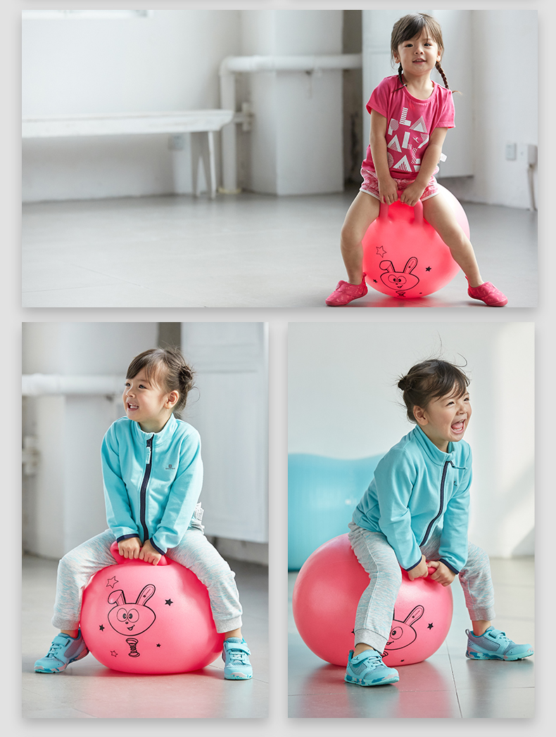 迪卡侬儿童羊角球加厚幼儿园宝宝弹力蹦蹦球跳跳球充气玩具gyme