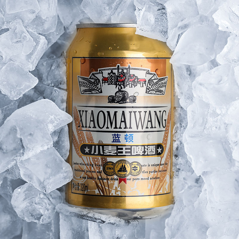 蓝顿小麦王啤酒箱装320ml24罐小麦芽酿造口感纯正