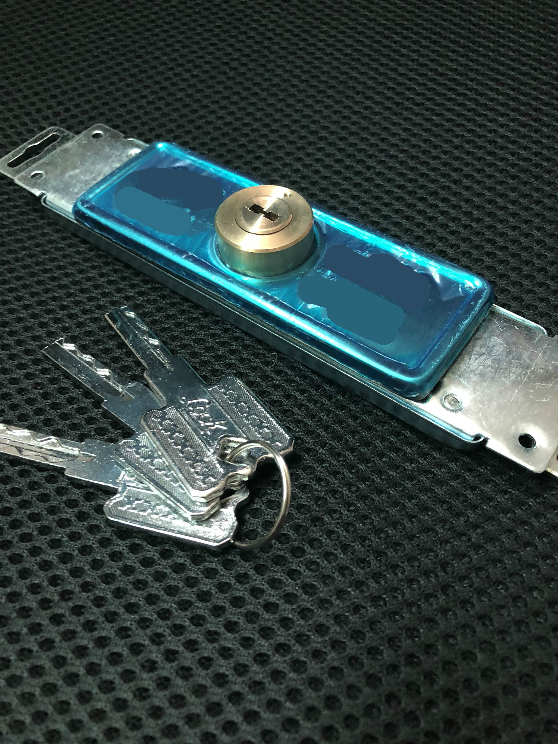 定做地钩锁芯中开通用卷闸卷帘门锁铜锁芯双排月牙叶片十字中开一字中