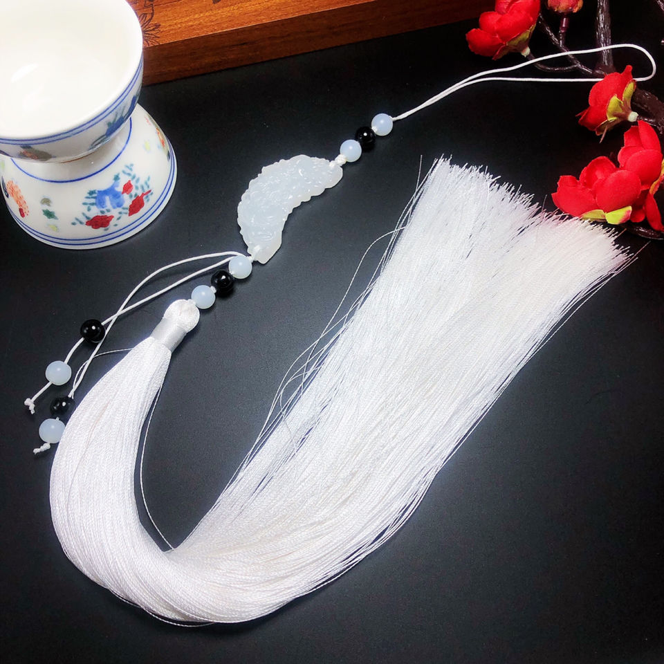 古风玉佩腰佩古风饰品宫绦禁步龙凤佩对佩流苏挂件汉服腰佩流苏黑色