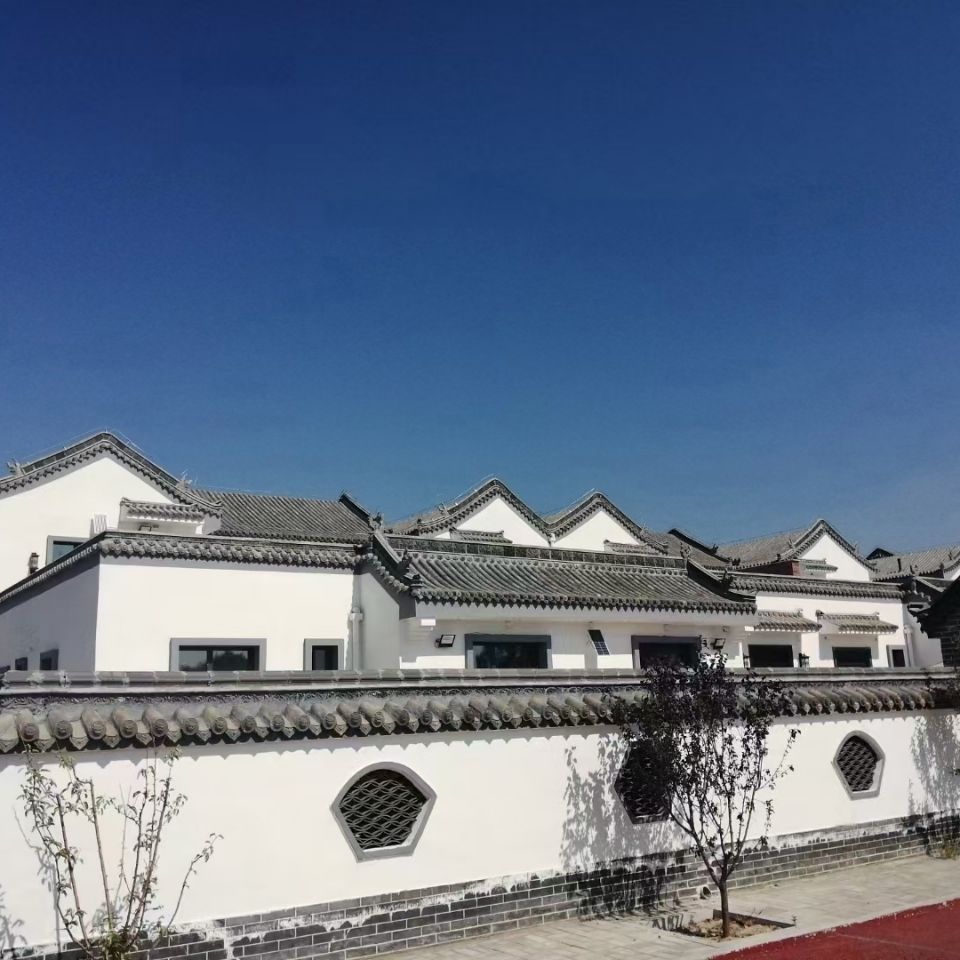 古建青瓦仿古四合院设计施工预算仿古瓦门楼围墙瓦古建青瓦仿古四合院