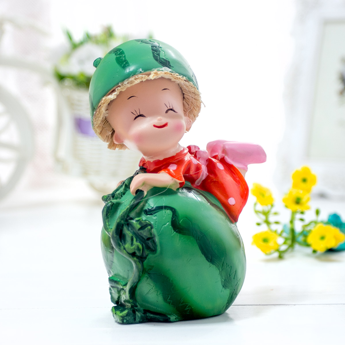 新款水果娃娃田园创意家居装饰品酒柜客厅卧室隔板电视柜摆件摆设水果