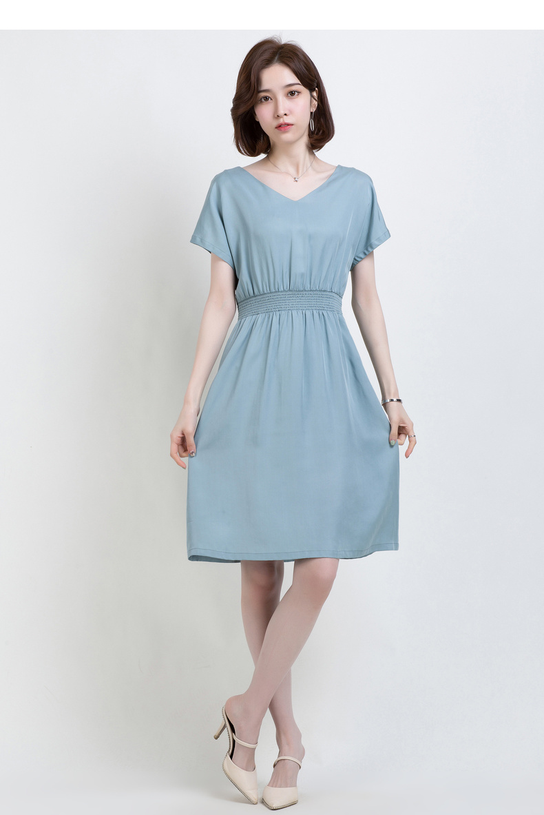 恒源祥雪纺长袖连衣裙女复古碎花荷叶领系带秋季中长款裙子薄收腰