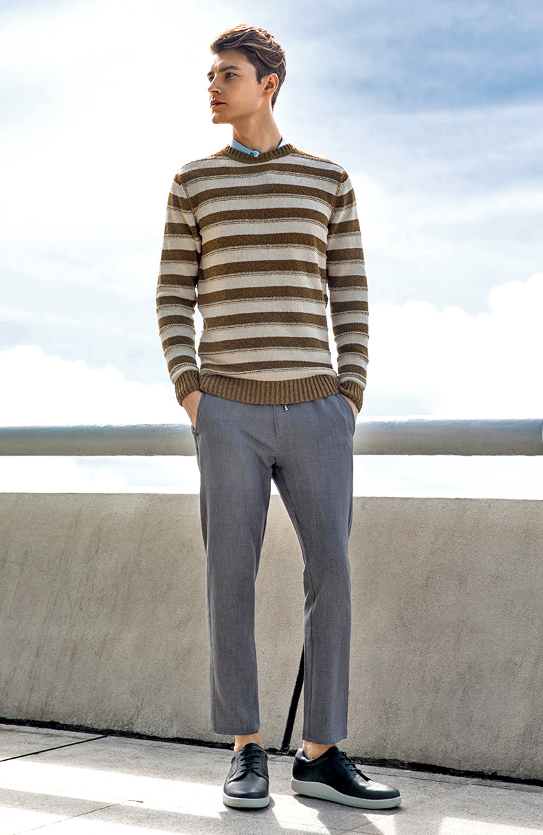 ecco爱步商务休闲男士皮鞋潮流运动透气板鞋子男柔酷1号400574