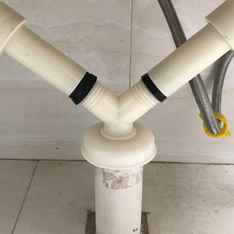 洗衣机地漏接头排水管2030防臭y三通卫生间4050mmpvc下水管道75