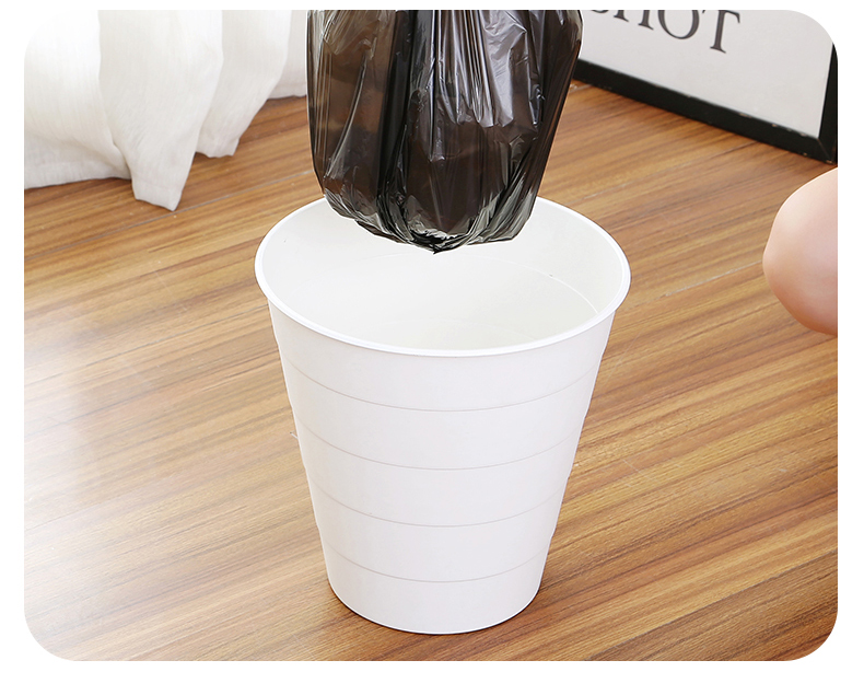 洁成厚实型家用中号垃圾袋45*55cm增韧5卷装 黑色 黑色