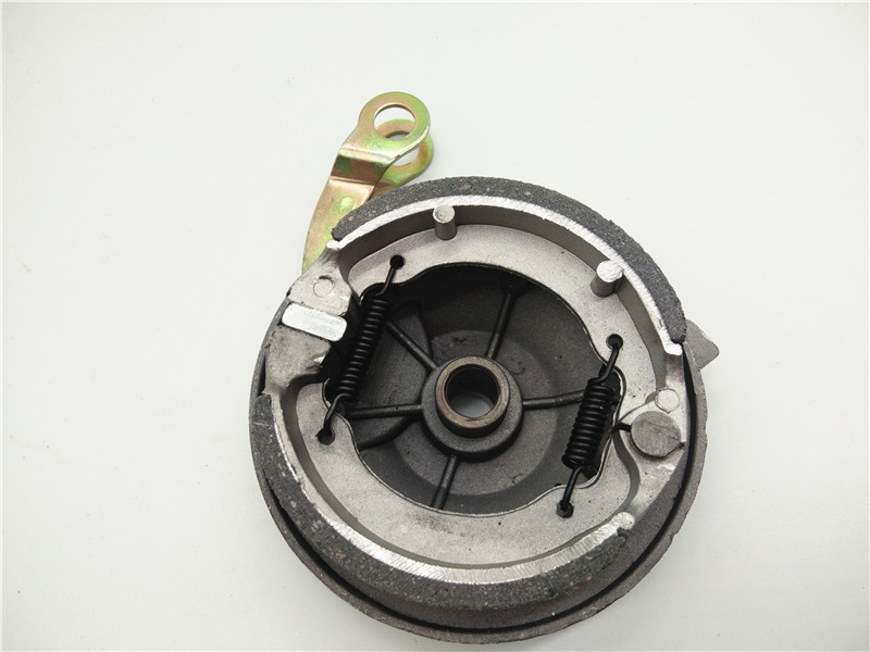 电动车前刹刹车块制动闸木兰tb50刹车皮80刹车鼓通用鼓闸总成平头前轮