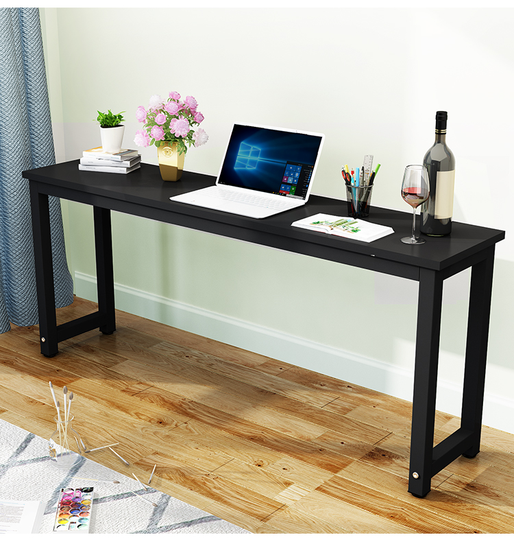 电脑桌办公桌子家用简易书桌写字台卧室长条桌学习桌长方形桌窄桌定制