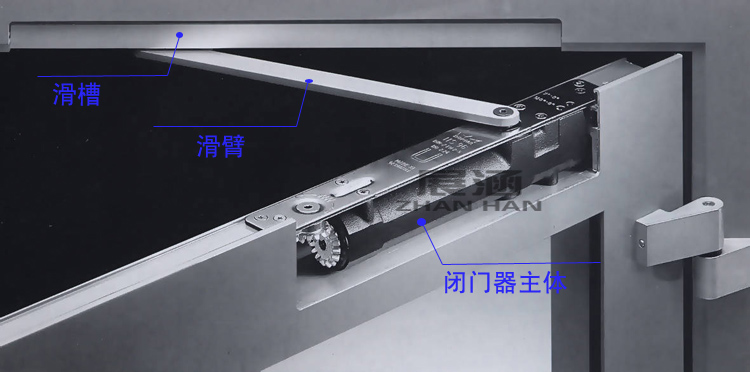 隐形门的闭门器选择图片