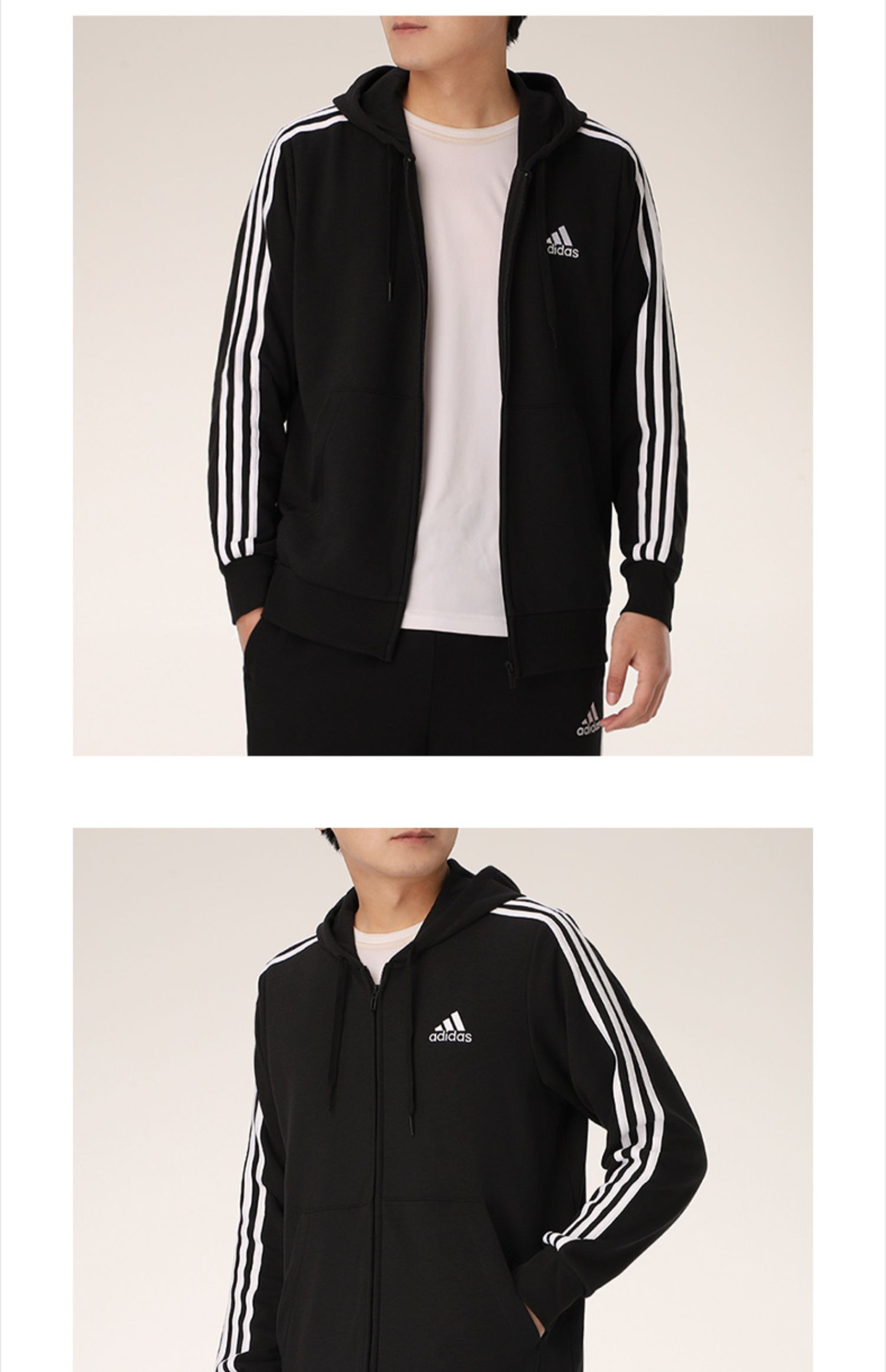 adidas阿迪达斯夹克男装2020冬季新款运动服连帽休闲服外套gk9032