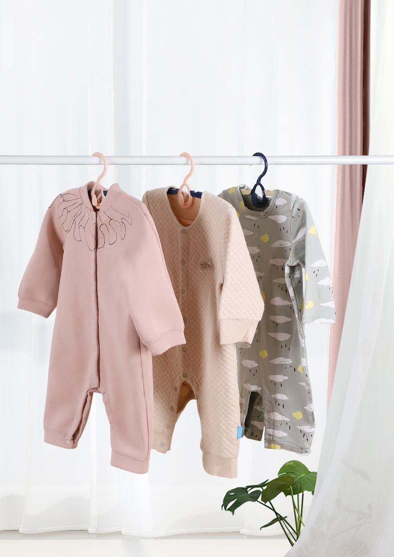 封后儿童衣架多功能婴儿小孩衣服挂儿衣撑小号宝宝晾衣架家用防滑