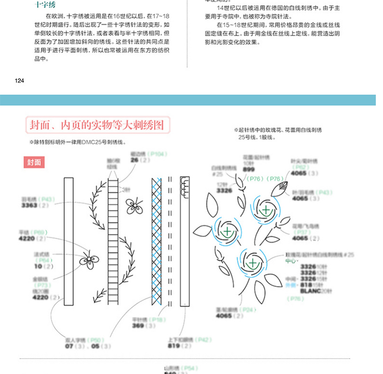 手推绣绣花针法书籍图片