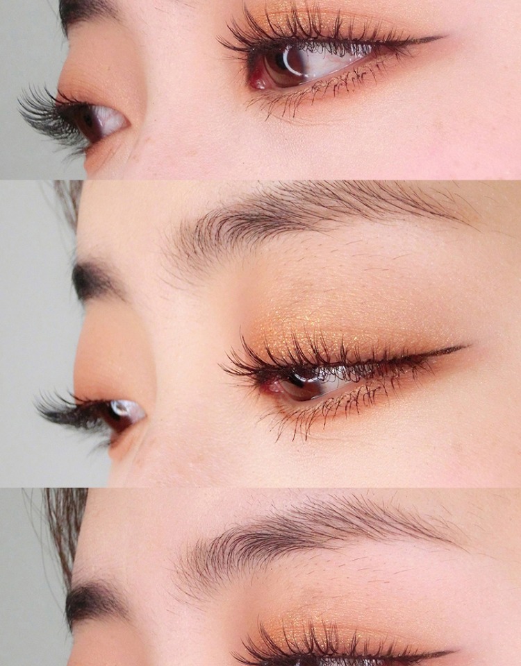 网红卷翘眼尾加长女超自然分段裸妆逼真素颜空气太阳