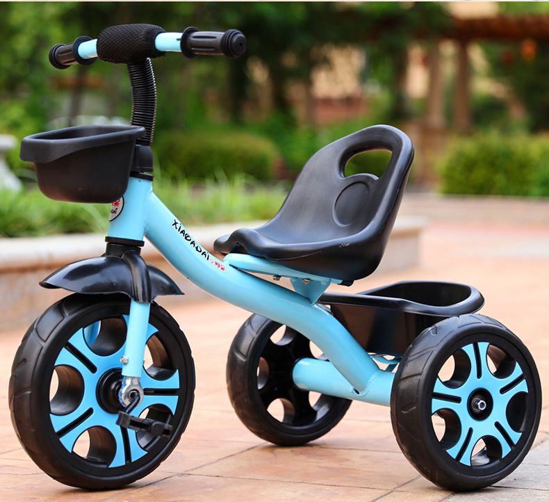 儿童三轮车脚踏车1326周岁大号带斗音乐男女孩轻便宝宝脚蹬车