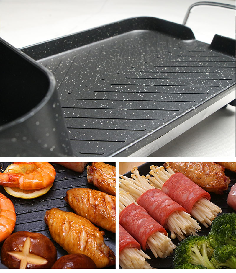 时光旧巷烧烤炉sgjx电烤烤盘 电烧烤炉无烟烤肉机家用电烤盘时光旧巷