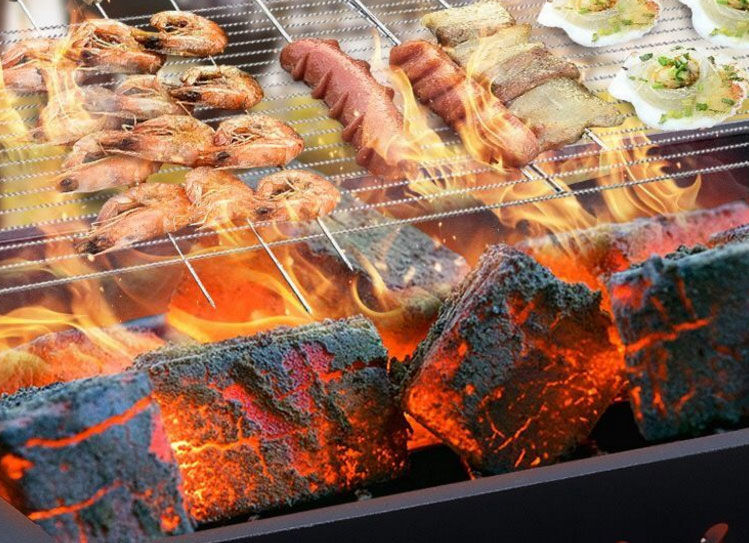 烧烤炭无烟烧烤木炭批发无烟烧烤碳果木炭炭火烧烤碳无烟无毒家用中温