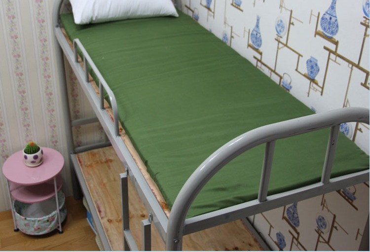 加厚床垫学生宿舍军绿色垫子单人海绵垫12米床垫褥09m硬质棉垫