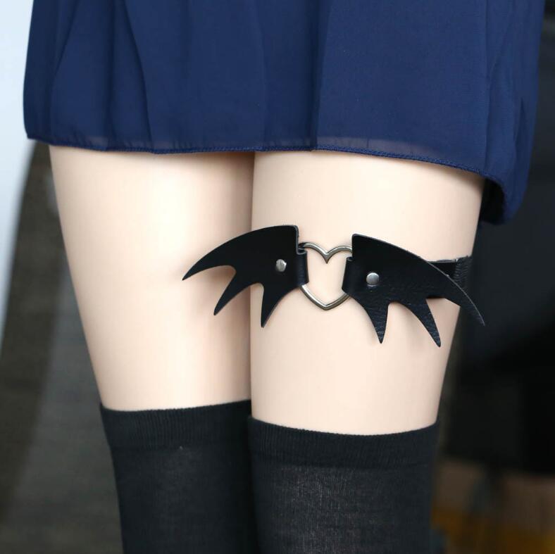 大腿环sm金属腿链朋克大腿圈绑带原宿日系吊袜带学生腿饰品女