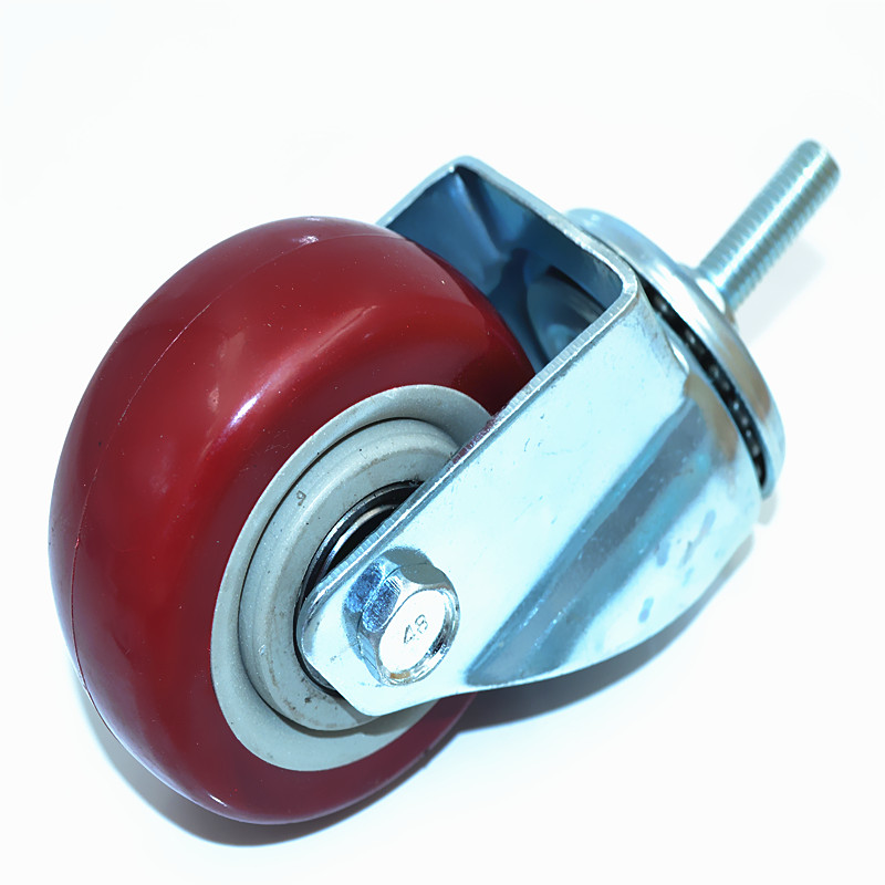 3寸重型螺丝杆万向轮 双轴承万向轮 不带刹车静音脚轮