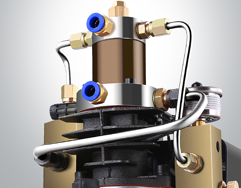 升级款高压打气泵30mpa电动小型静音空气压缩机单缸水冷便携式220v