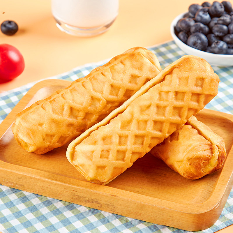 盼盼华夫棒面包奶香味680g夹心手撕