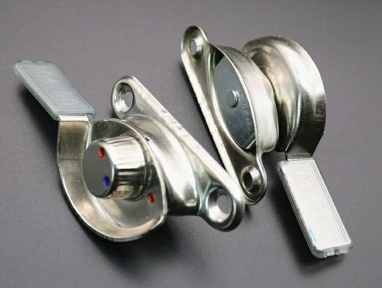 左款月牙锁短弯勾不锈钢窗锁月牙锁推拉窗户锁扣锁勾铝合金窗锁大号